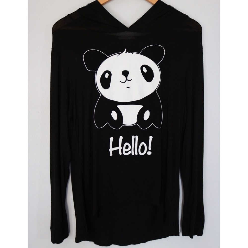 Enough About Me | long sleeve hooded shirt, size M